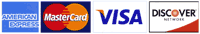 We accept the Visa, Master Card, American Express, & Discover